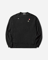 Men's Patches Crewneck Sweater Black