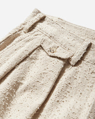 Men's Back Pleated Trousers Creme Brulee