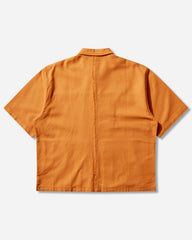 Men's Double Edge Shortsleeve Shirt Sunset Orange