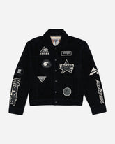 Men's Avirex Suede Trucker Jacket Black
