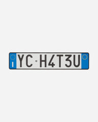 License Plate Multicolor