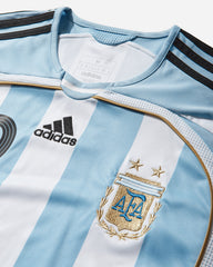 Men's Argentina Home Jersey 2006 Messi White
