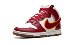 Dunk High "Chenille Swoosh White Gym Red" DR8805 101