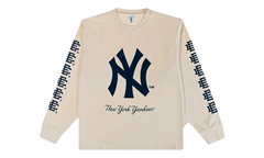 EE LONG SLEEVE T-SHIRT "YANKEES WORLD SERIES - Cream/ Navy" EE738