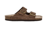 GENUINS HAWAII NUBUCK SANDAL DARK BROWN