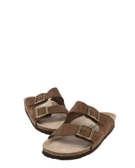 GENUINS HAWAII NUBUCK SANDAL DARK BROWN