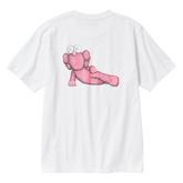 Kaws X Uniqlo Graphic Tee White Pink