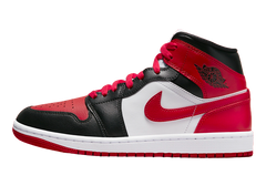 Nike Air Jordan 1 Mid Alternate Bred Toe Women's