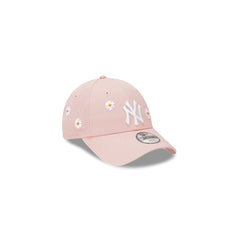 New Era Childrens 9FORTY Daisy Strapback New York Yankees - Pink Rouge / White
