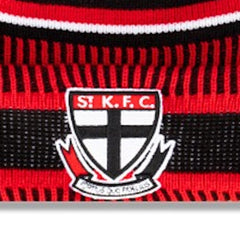 New Era Pom Knit Est Date Beanie St Kilda Saints - Black / Red