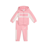 Puma Infants Minicats Essentials Block Hooded Set - Pinkscape