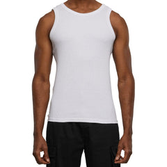 Urban Classics 2x2 Rib Tank Top - White