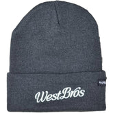 West Brothers Script Beanie - Dark Grey
