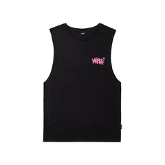 WNDRR Tagged Muscle Top - Black