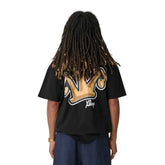 XLarge Folded Crown Tee - Solid Black