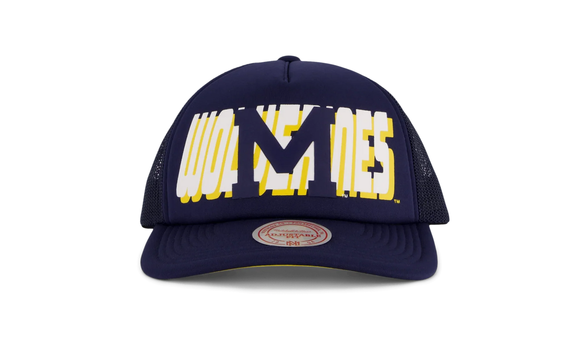 NCAA Billboard Trucker Snapback Cap "Michigan Wolverines - Navy" HHSS5346 UMIYYPPPNAVY