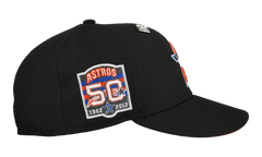 59FIFTY Houston Anniversary 50th Anniversary "3 Tier" Fitted Hat "Black / Orange" 123451297745