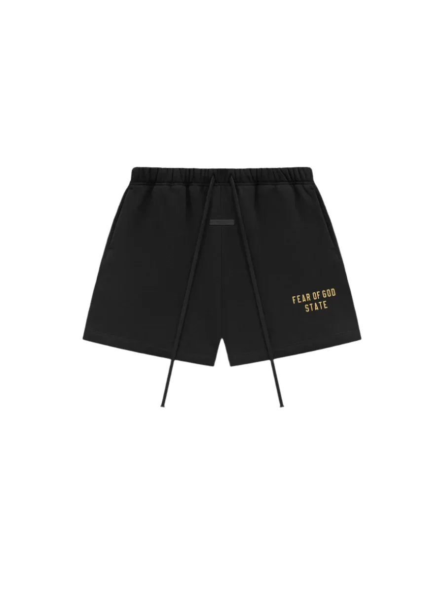 Fear Of God Essentials Fleece Soccer Short Black