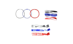 MIXED HAIRBANDS (9 Pack) "Game Royal / Black / University Red" N.JN.K8.925