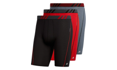 Sport Performance Mesh Boxer Brief Underwear (3 Pack) "Black / Gray / Red" A166 0144944
