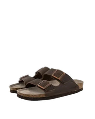 GENUINS HAWAII OILED LEATHER SANDAL BROWN