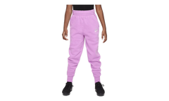 Sportswear Club Fleece Girls' High-waisted Fitted Pants GS "Rush Fuchsia / Rush Fuchsia / White" FD2921 532
