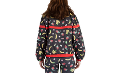 Sportswear Woven Printed Jacket WMNS "Black Red" CJ3719 010