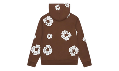 Cotton Wreath Zip Hoodie "Brown" DT451