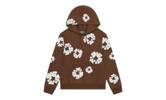 Cotton Wreath Zip Hoodie "Brown" DT451