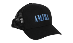 Core Logo Trucker Hat "Black / Dusty Blue" PF22MAH001 803 BLAC