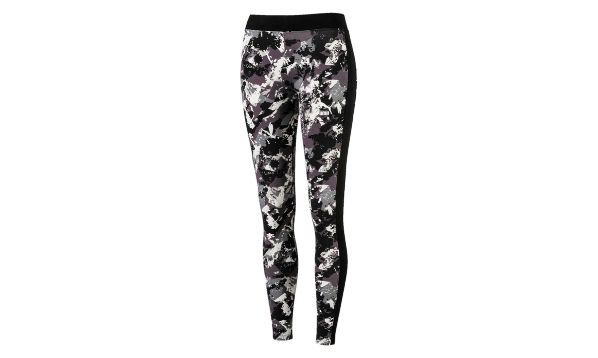 Classics All Over Print Archive Logo Leggings WMNS "Black" 573575 01