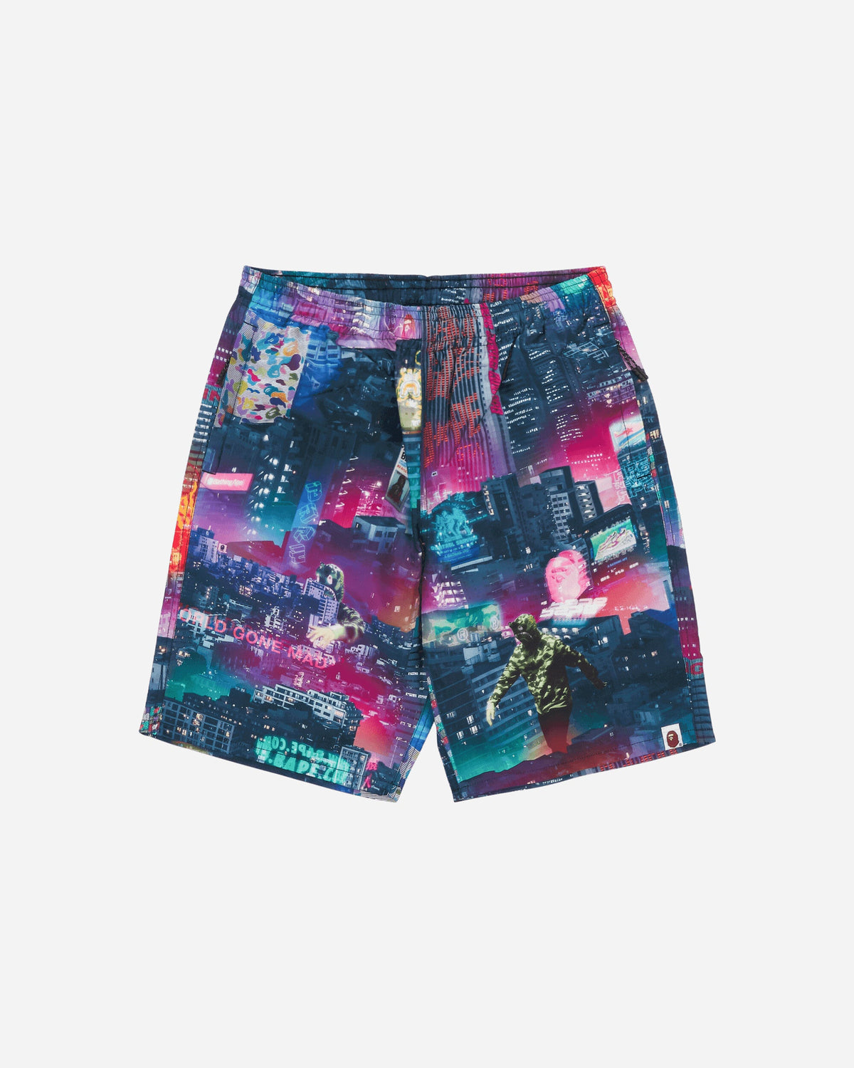 Men's Neon Tokyo Track Shorts Multicolor