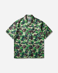 Men's ABC Camo Open Collar Shirt Green