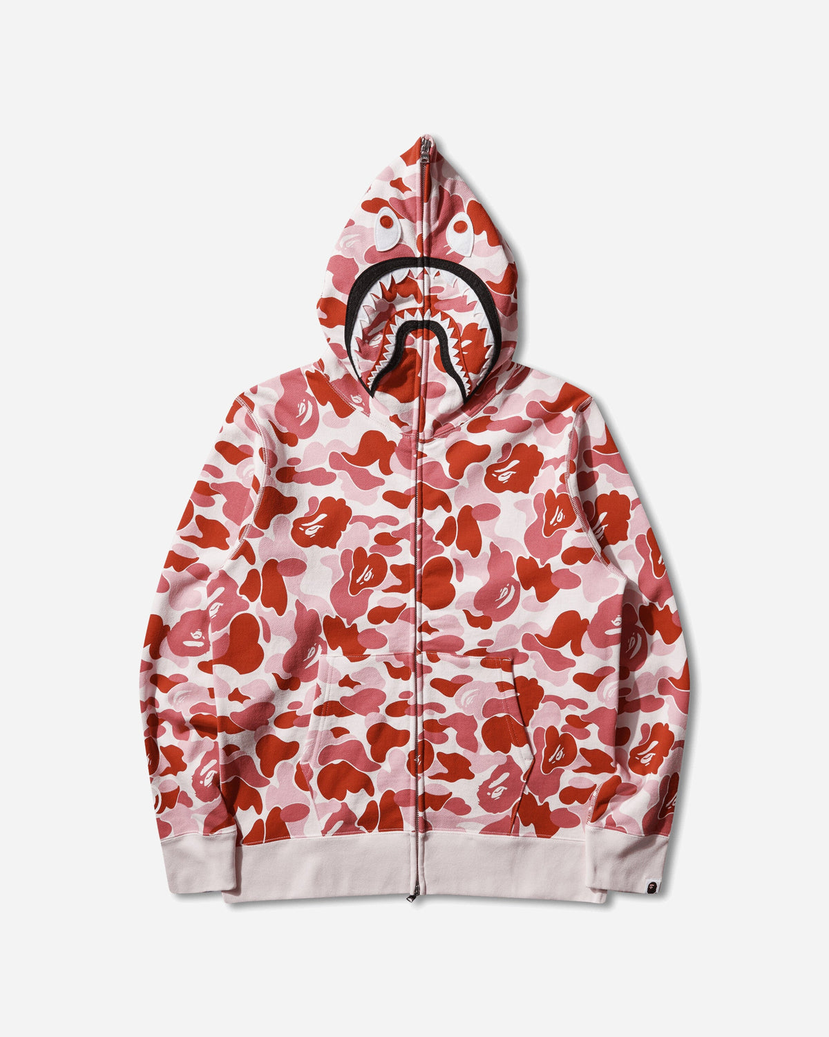 Men's ABC Camo 2nd Shark Full Zip Hoodie Pink
