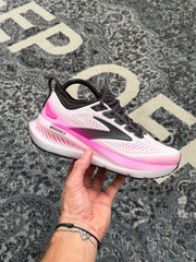 Brooks Glycerin 23 White Phantom Cyber Pink Women's