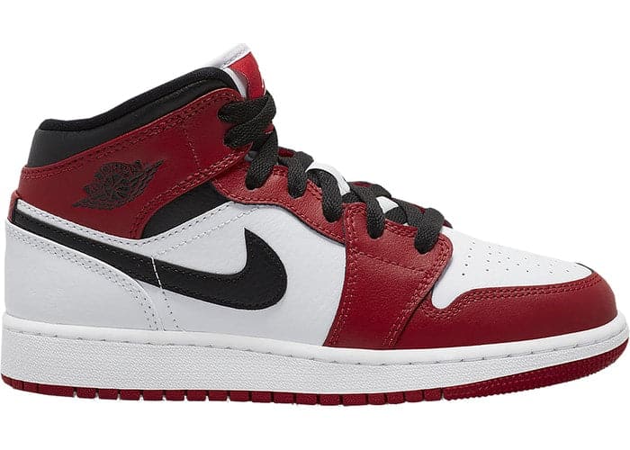 Nike Air Jordan 1 Mid Chicago White Toe (GS) Women's