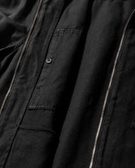 Men's Cotton / Linen Overshirt Black