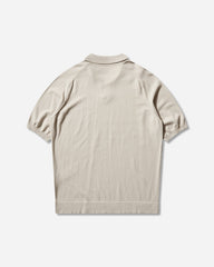 Men's Cotton Crepe Shortsleeve Polo Frozen Dew