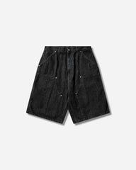 Men's OG Double Knee Shorts Snake Camo / Black (Heavy Stone Wash)