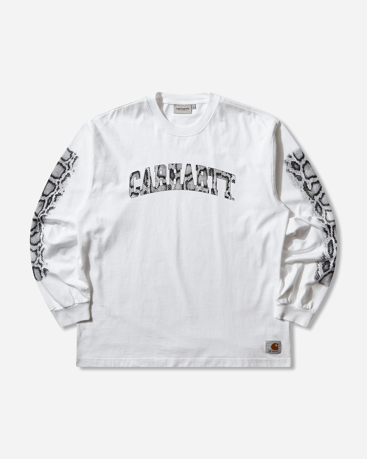 Men's Camo Snake Longsleeve T-Shirt White