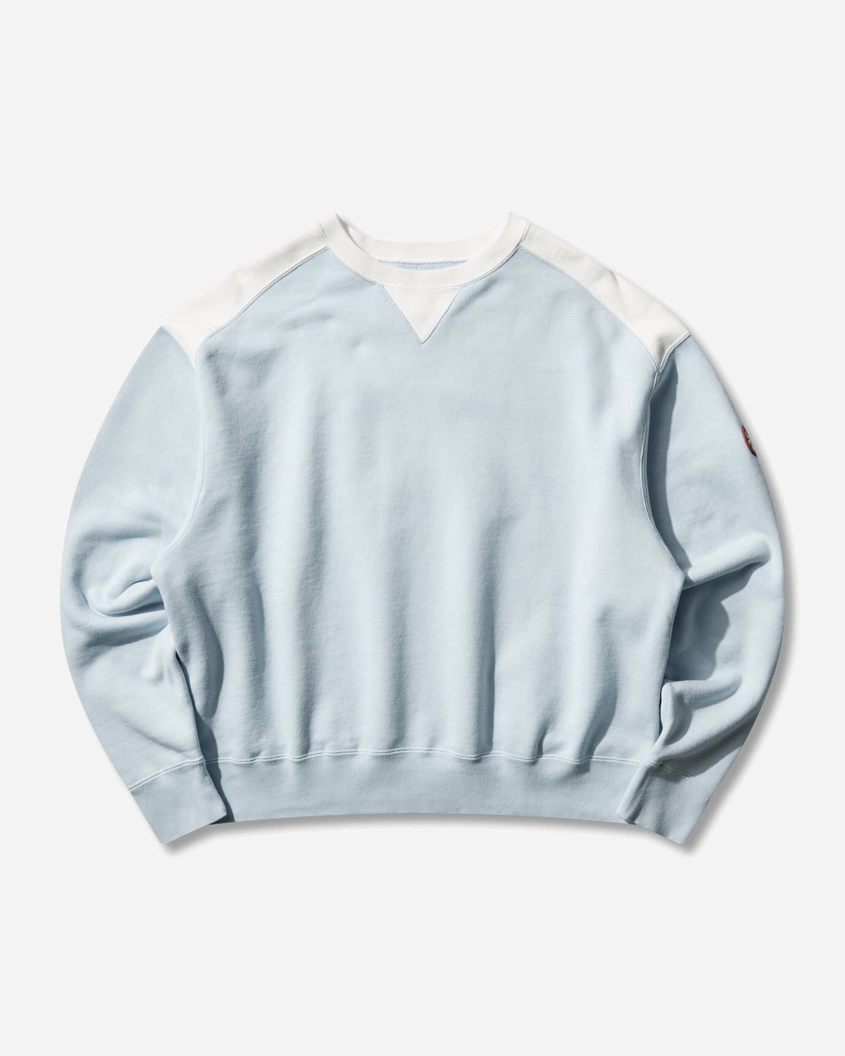 Men's Panel Shoulder Crewneck Sweatshirt Blue