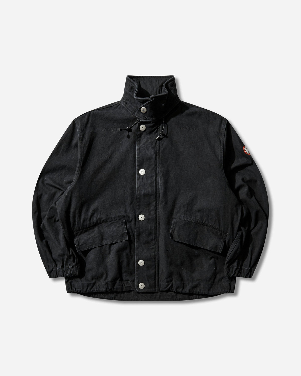 Men's Canvas Casual Zip Jacket Black