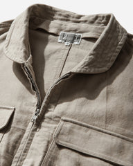 Men's Casual Zip Short Jacket Beige
