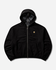 Men's Dog Mesh Zip Hoodie Black