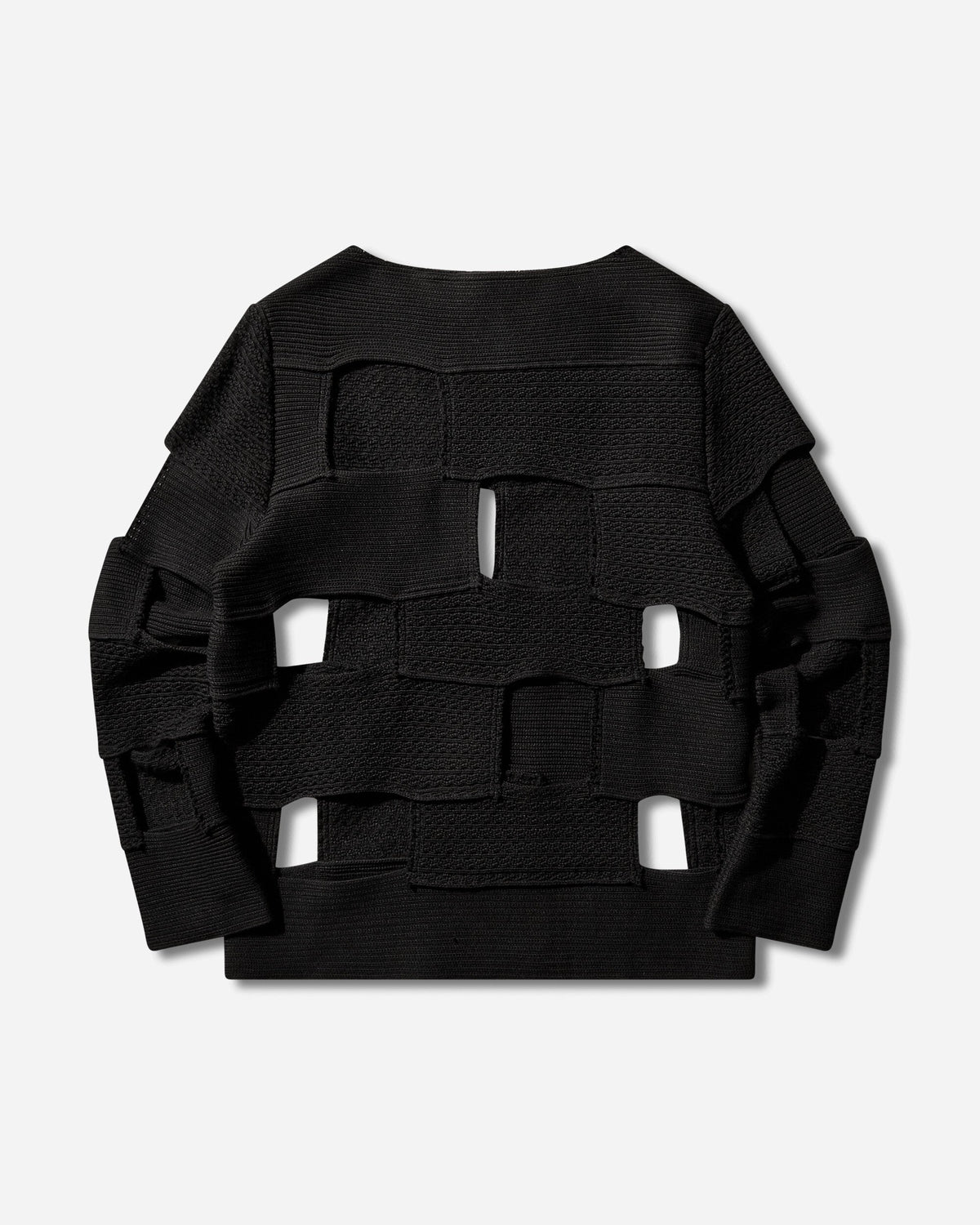 Men's Cut-Out Sweater Black