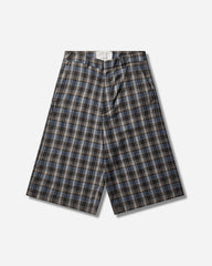 Men's Check Shorts Grey