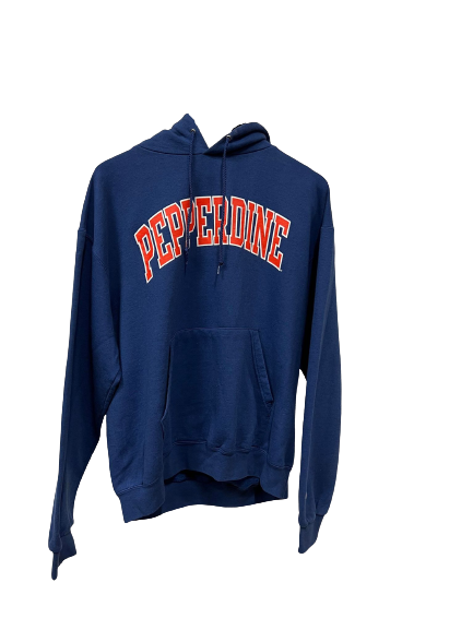 Vintage Pepperdine Waves Hoodie Large