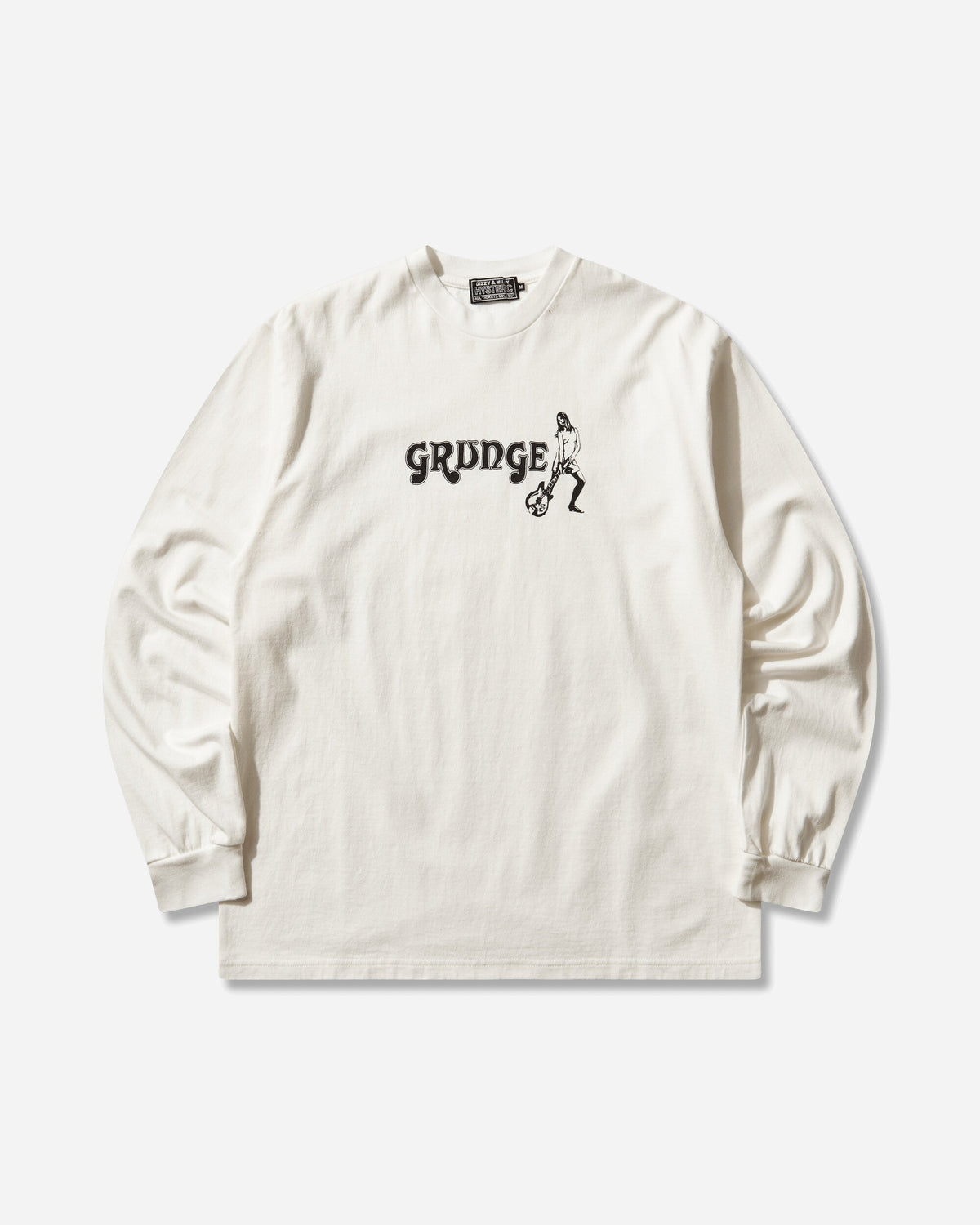 Men's Grunge Longsleeve T-Shirt White
