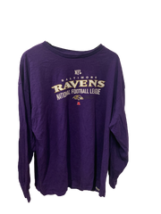Vintage NFL Baltimore Ravens Purple Long Sleeve T-Shirt XX-Large
