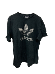 Vintage Adidas Camo Dark Blue T-Shirt X-Large